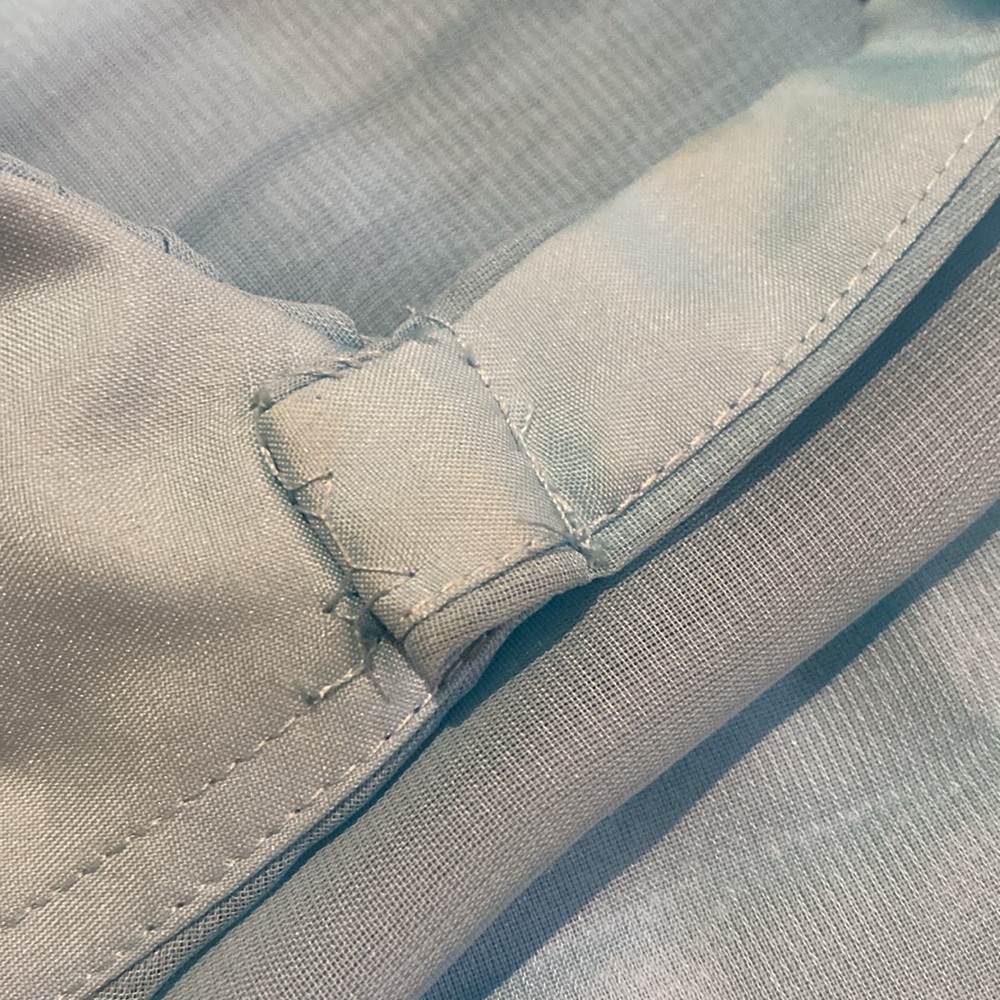Forever Yours Woodland Fairy Tulle Babydoll Dress Pale Blue & Kiwi Ruched Sash 8 - Picture 11 of 13